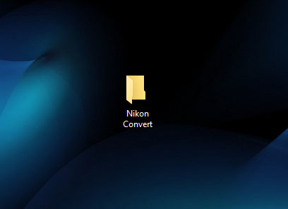 Windows Nikon Convert Folder